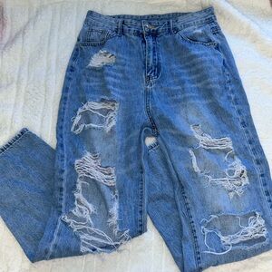 baggy ripped jeans size large lightly used